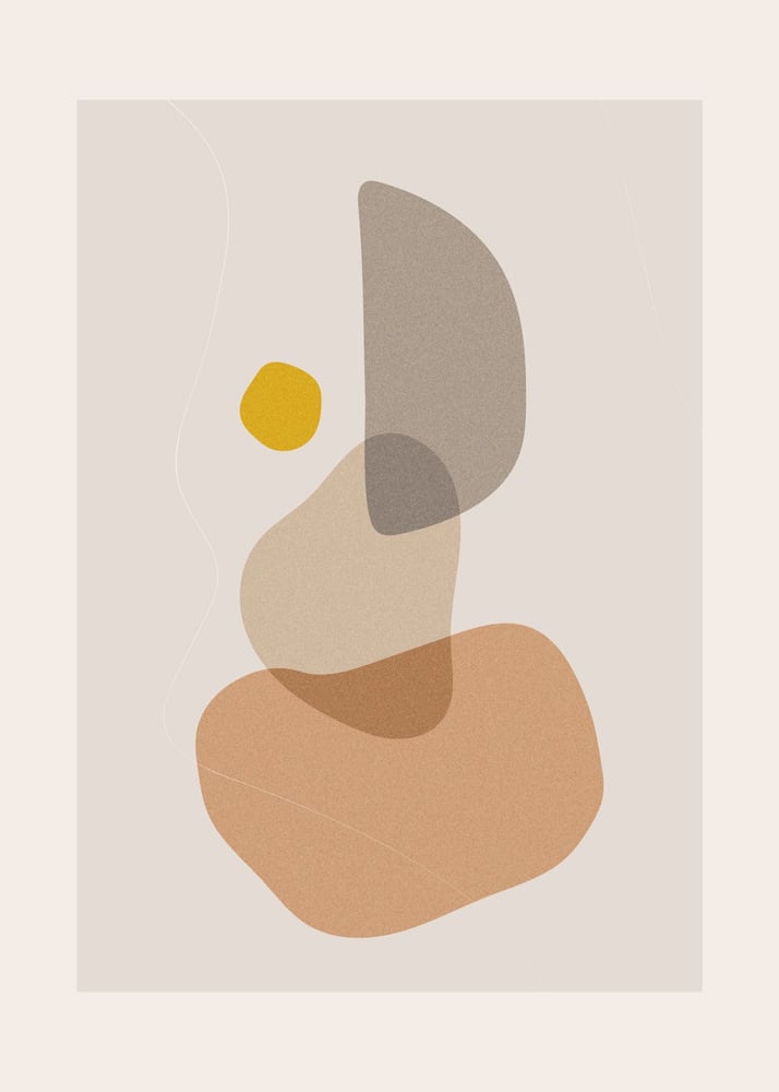 Serene Layers: A Study in Form and Tone premium reproduction