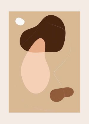 Serenity in Earth Tones - Abstract Harmony wall art