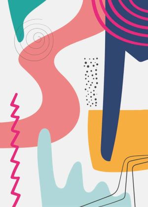Ethereal Harmonies: A Study in Abstract Forms wall art