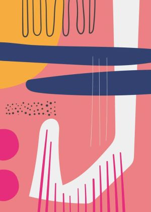 Vibrant Echoes: Modern Abstract Symphony wall art
