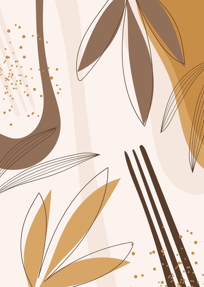 Organic Elegance: Abstract Earth Tones premium reproduction
