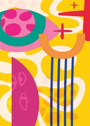 Vibrant Symphony: Colorful Abstract Expression wall art
