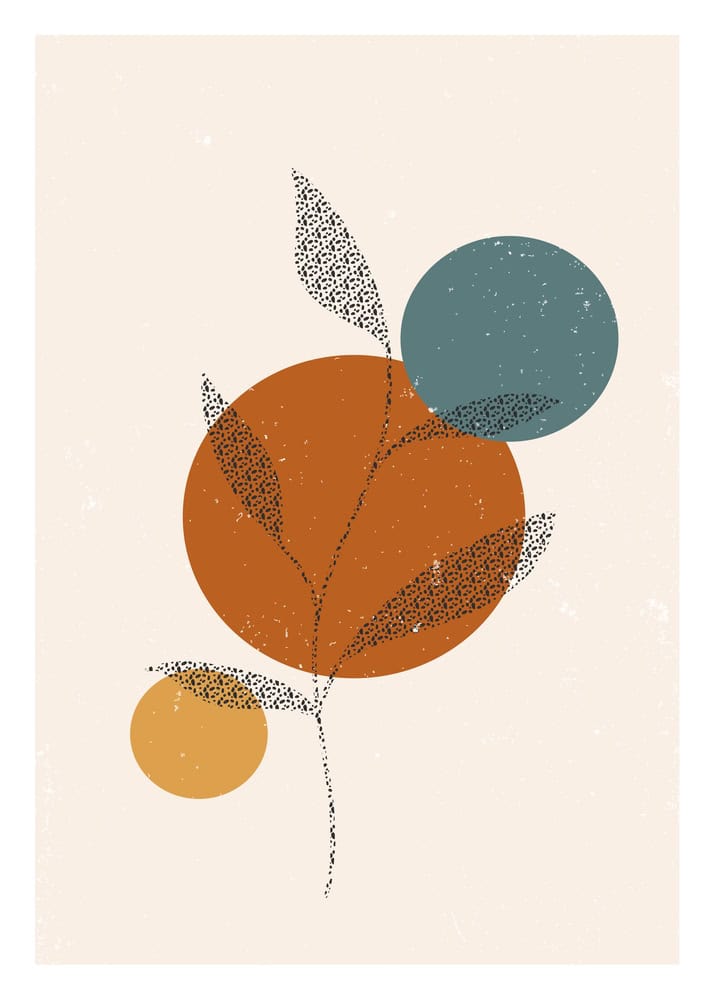 Harmonious Nature: A Modern Composition premium reproduction