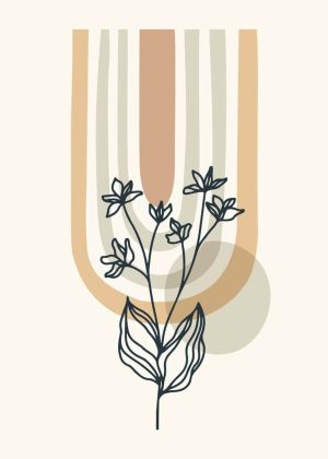 Harmony in Minimalist Nature wall art