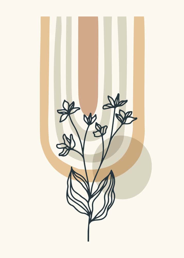 Harmony in Minimalist Nature premium reproduction