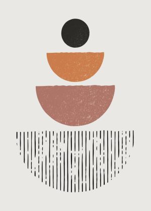 Harmonious Convergence - Minimalist Geometry wall art