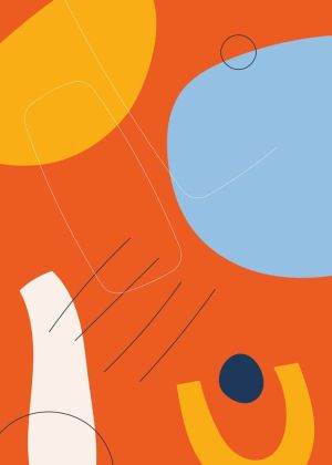 Harmonic Abstractions in Vivid Hues wall art