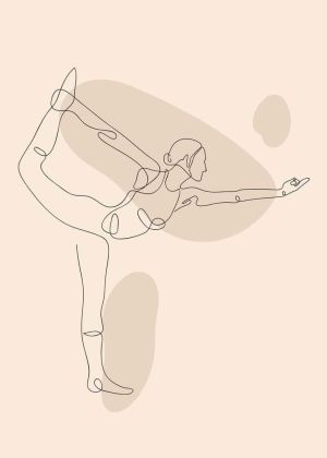 Graceful Balance: Fluidity in Motion wall art