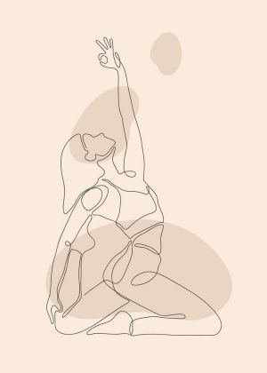 Ethereal Grace: Line Art Series wall art