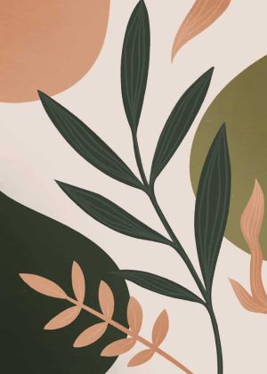 Botanical Reverie: Organic Flow wall art