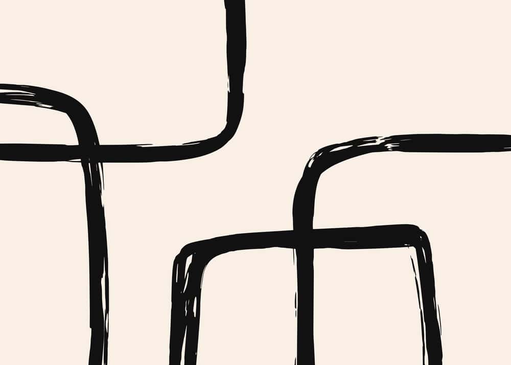 Interwoven Pathways: A Study in Minimalism premium reproduction