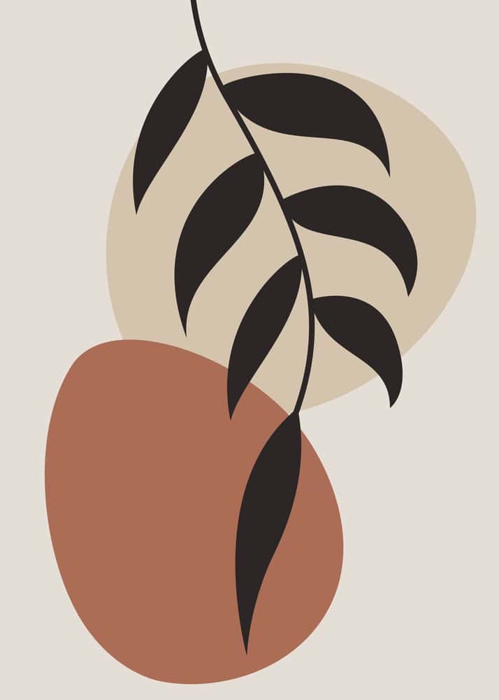 Whispers of Nature: Minimalist Wall Harmony premium reproduction