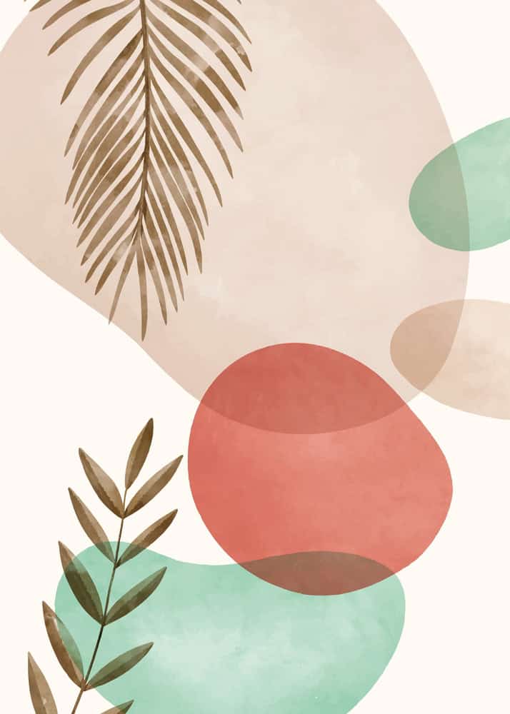 Ethereal Harmony: Organic Forms in Tranquility premium reproduction