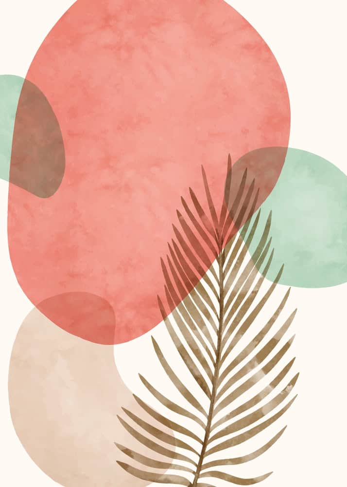 Botanical Whimsy: A Contemporary Dance premium reproduction