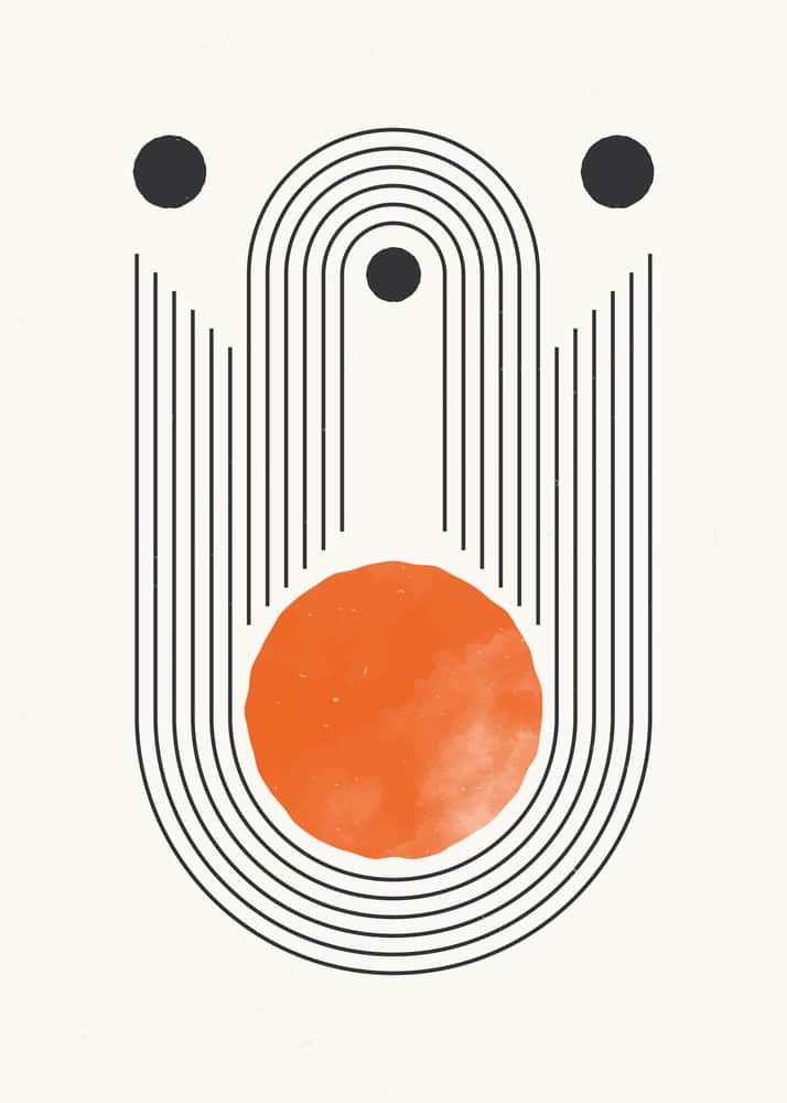 Harmonious Orbits: A Study in Minimalism premium reproduction