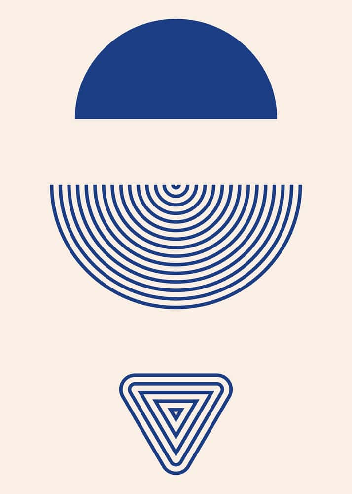 Geometric Harmony: A Minimalist Exploration premium reproduction