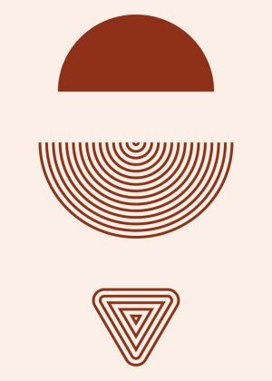 Geometric Harmony: A Study in Shapes wall art