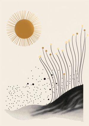 Celestial Harmony: A Dance of Light and Form wall art