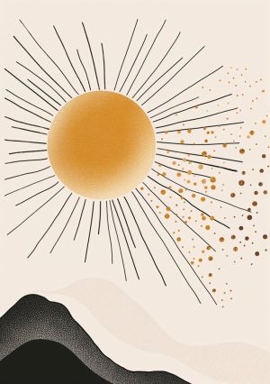 Radiant Horizons: A Journey in Form and Light wall art