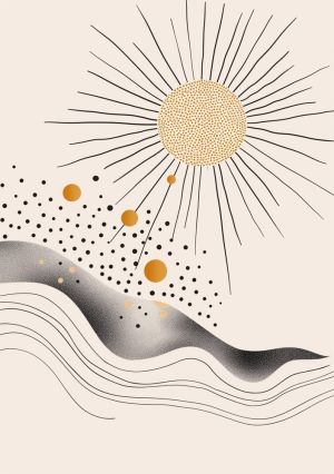 Ethereal Sunburst Symphony wall art