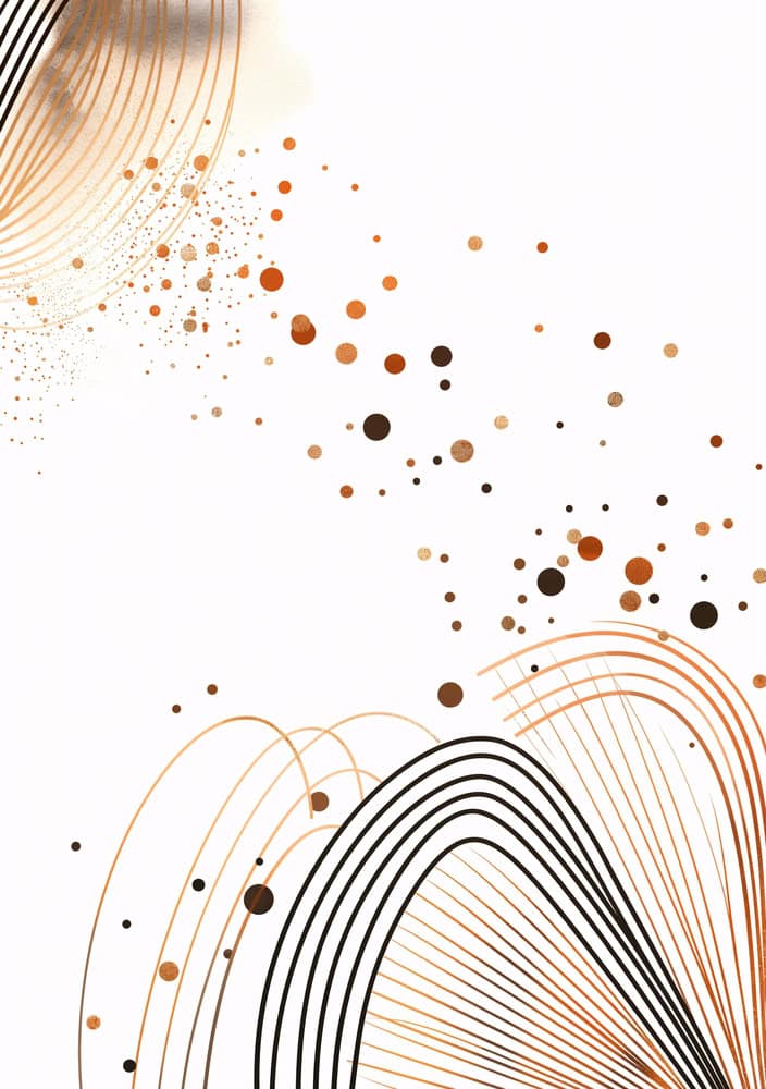 Ethereal Synergy: A Dance of Lines and Dots premium reproduction