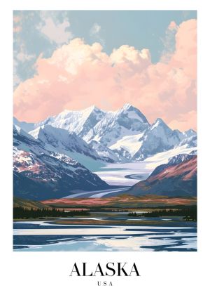 Majestic Alaskan Serenity - Scenic Landscape Art wall art