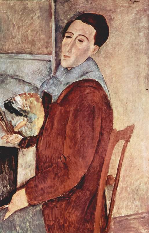 Amedeo Modigliani - Self-Portrait 1919 Wall Art premium reproduction