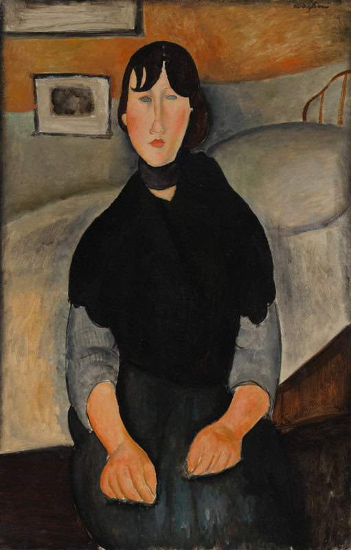 Amedeo Modigliani - Jeune Femme Du Peuple Wall Art premium reproduction