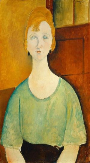 Amedeo Modigliani - Jeune Fille au Chemisier Vert Art wall art