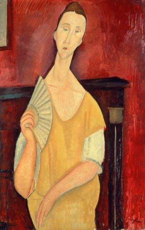 Amedeo Modigliani - La Femme à l'Éventail Wall Art wall art