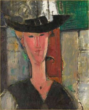 Amedeo Modigliani - Madame Pompadour Portrait 1915 Wall Art wall art