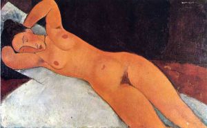 Amedeo Modigliani - Nu Reclining Nude 1917 Wall Art wall art