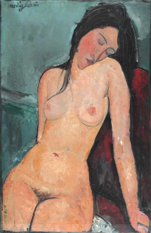 Amedeo Modigliani - Nu Assis Painting 1916 wall art