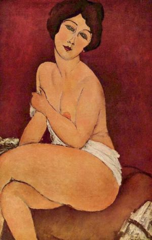 Amedeo Modigliani – Seated Nude on a Divan Art wall art