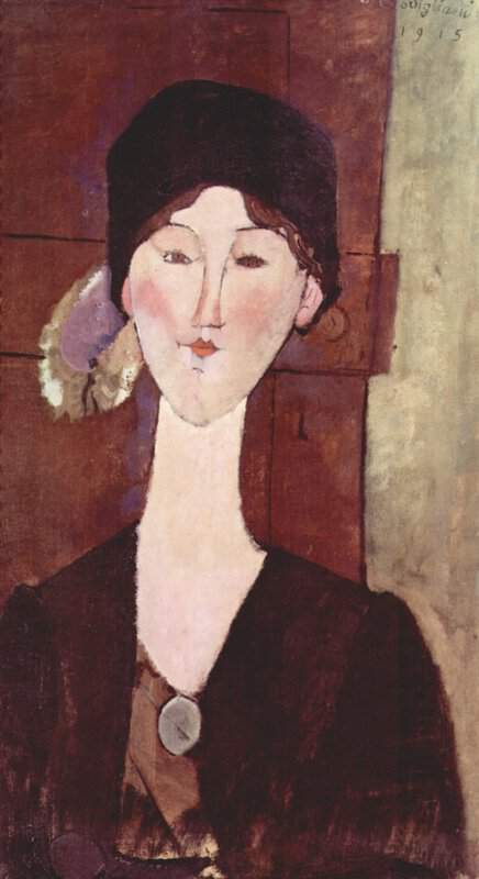 Amedeo Modigliani - Beatrice Hastings Portrait Art premium reproduction