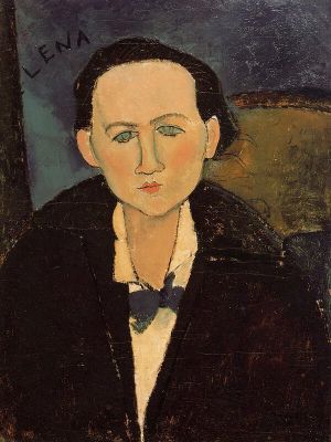 Amedeo Modigliani - Portrait of Elena Pawlowski Wall Art wall art