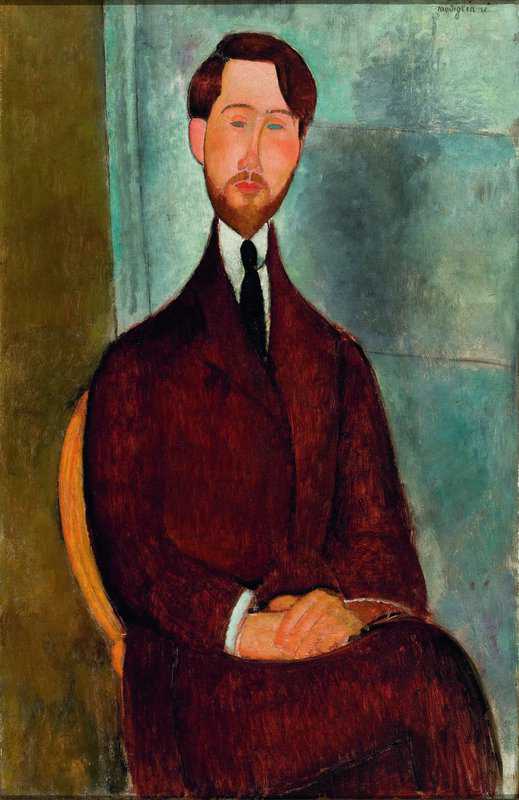 Amedeo Modigliani - Portrait of Léopold Zborowski Wall Art premium reproduction