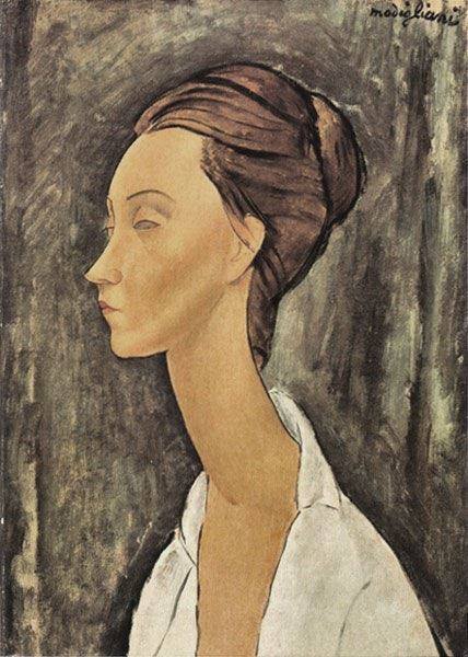 Amedeo Modigliani - Portrait of Lunia Czechowska Wall Art premium reproduction