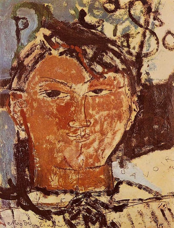Amedeo Modigliani - Portrait of Pablo Picasso premium reproduction