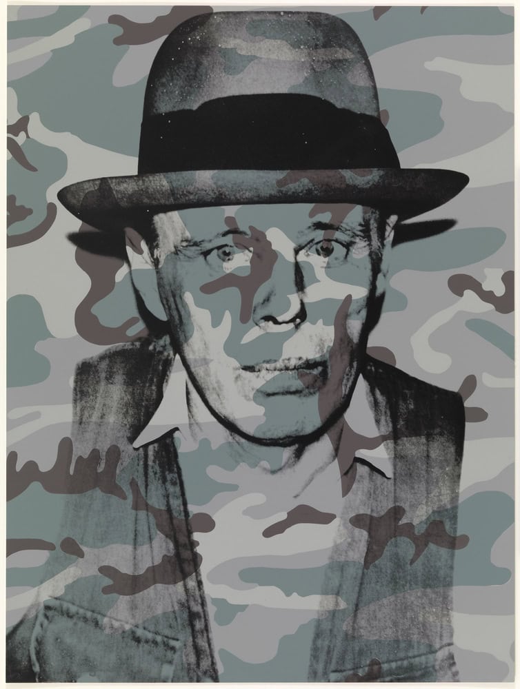 Andy Warhol - Joseph Beuys Tribute Wall Art premium reproduction