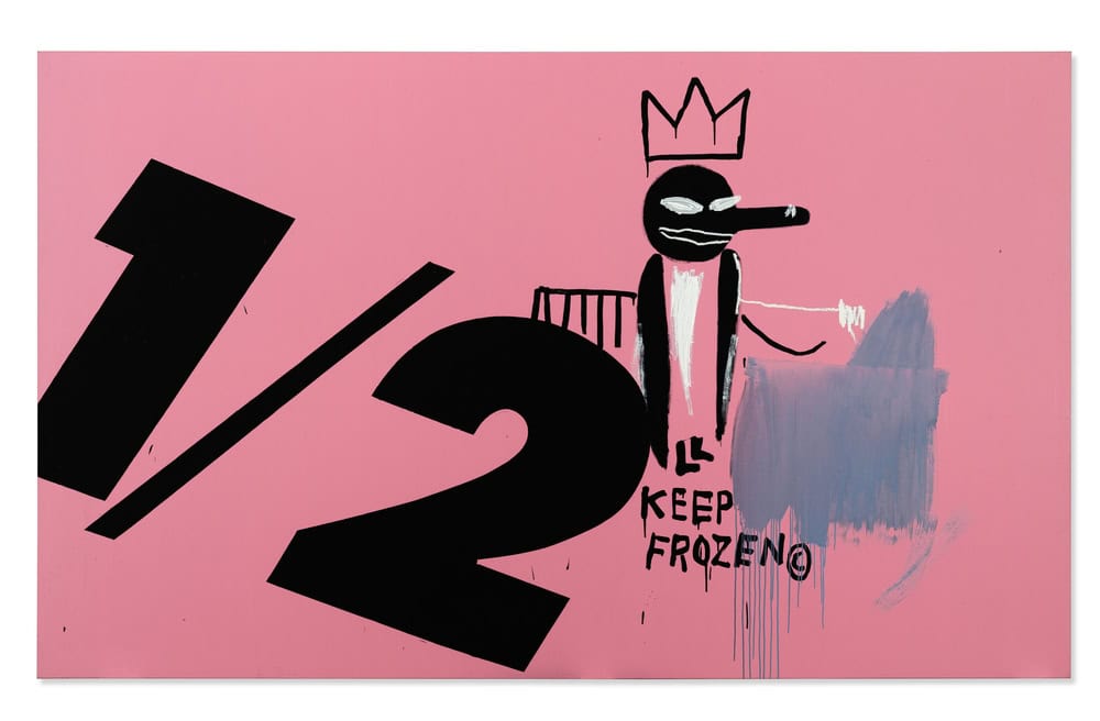 Andy Warhol and Jean-Michel Basquiat - Keep Frozen Art Collaboration premium reproduction
