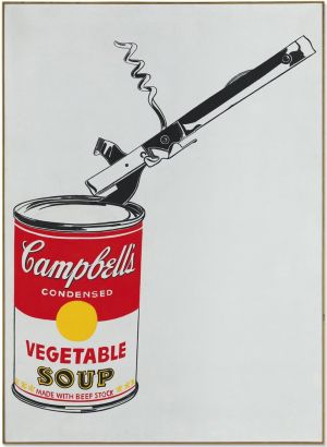 Andy Warhol - Big Campbell's Soup Can with Can Opener Wall Art wall art