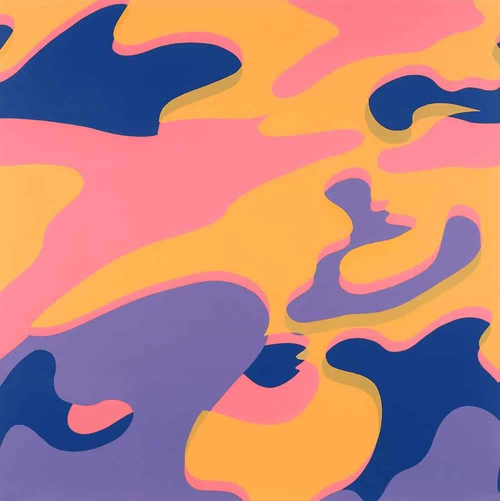 Andy Warhol - Camouflage 5 Art Piece premium reproduction