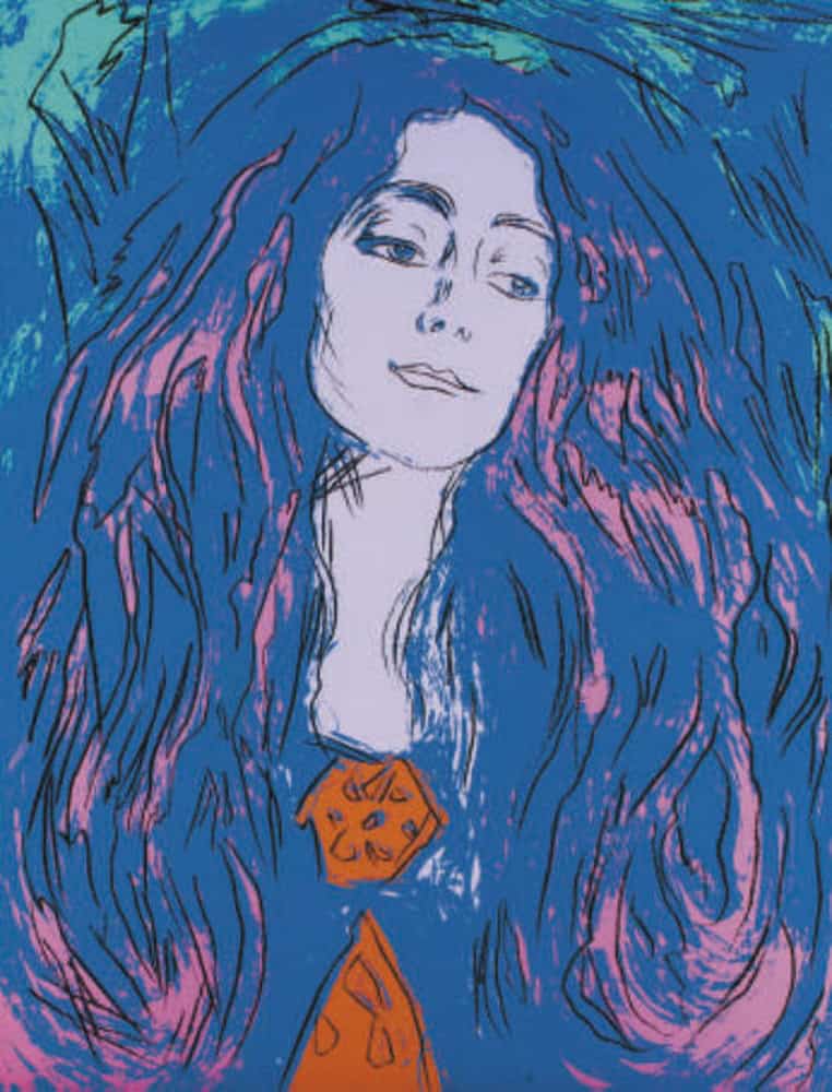 Andy Warhol - Eva Mudocci Portrait Wall Art premium reproduction