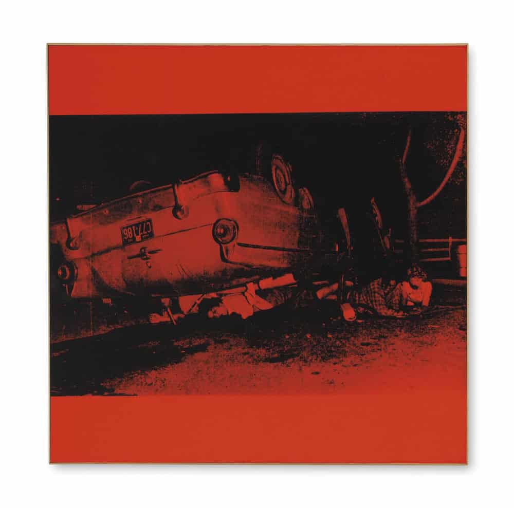 Andy Warhol - Five Deaths on Orange, Iconic Pop Art premium reproduction