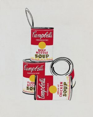 Andy Warhol - Four Campbell's Soup Cans Masterpiece wall art