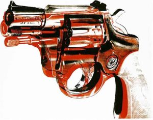 Andy Warhol - Gun Artwork wall art