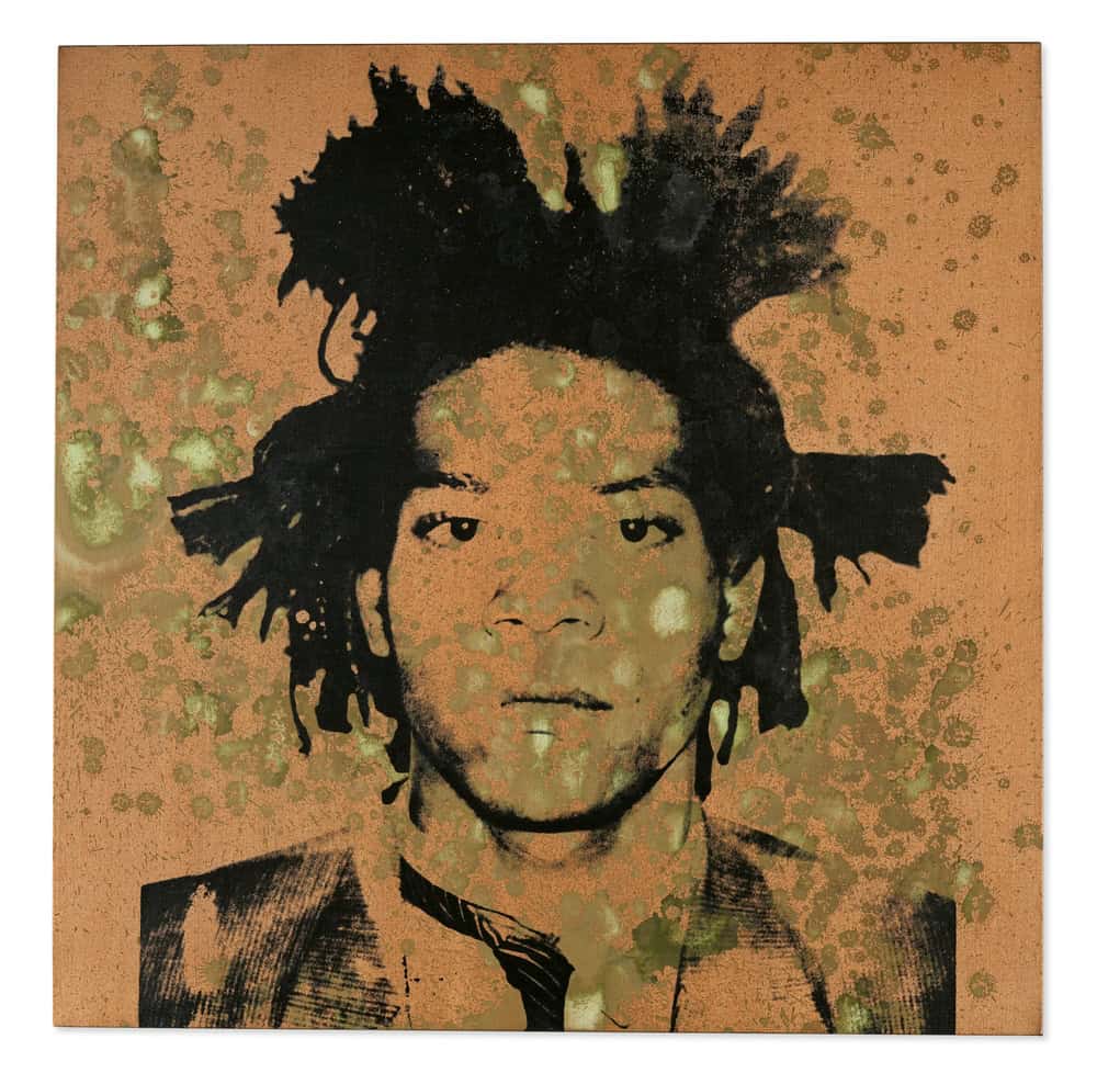 Andy Warhol - Jean-Michel Basquiat Portrait Art premium reproduction