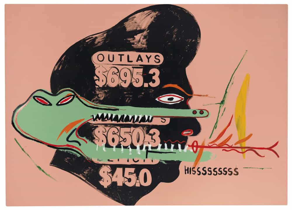 Andy Warhol & Jean-Michel Basquiat - Economic Layers and Serpentine Sound premium reproduction