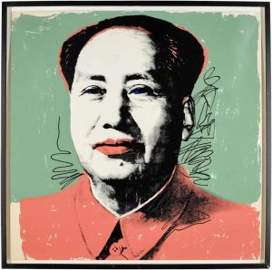 Andy Warhol - Mao: Cream and Light Green wall art